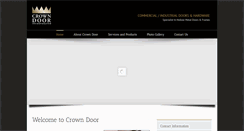 Desktop Screenshot of crowndoorinc.com