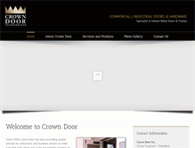 Tablet Screenshot of crowndoorinc.com